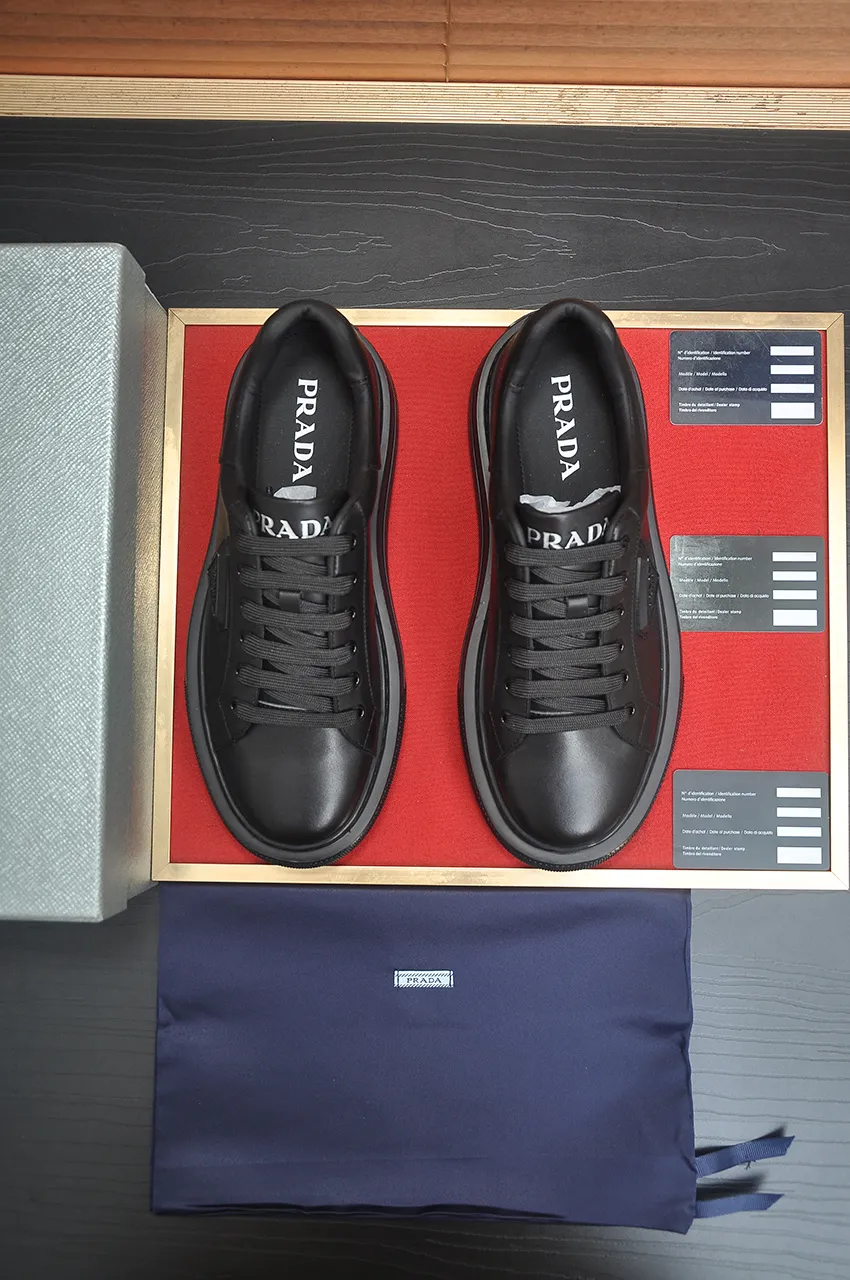 Men's shoes 💰580💶【PRADA】Top original, new season, high quality original goods, top imported calfskin with original imported glue, imported cowhide inside with original cowhide feet, original outsole! Quality guaranteed! Code 38-45 (45 customized)